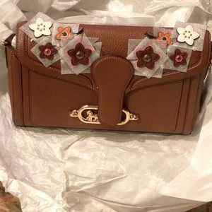 Authentic coach pebbled leather Jade Daisy bag